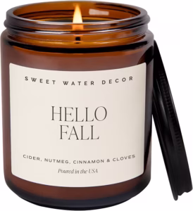 The perfect fall candle with autumn scents.